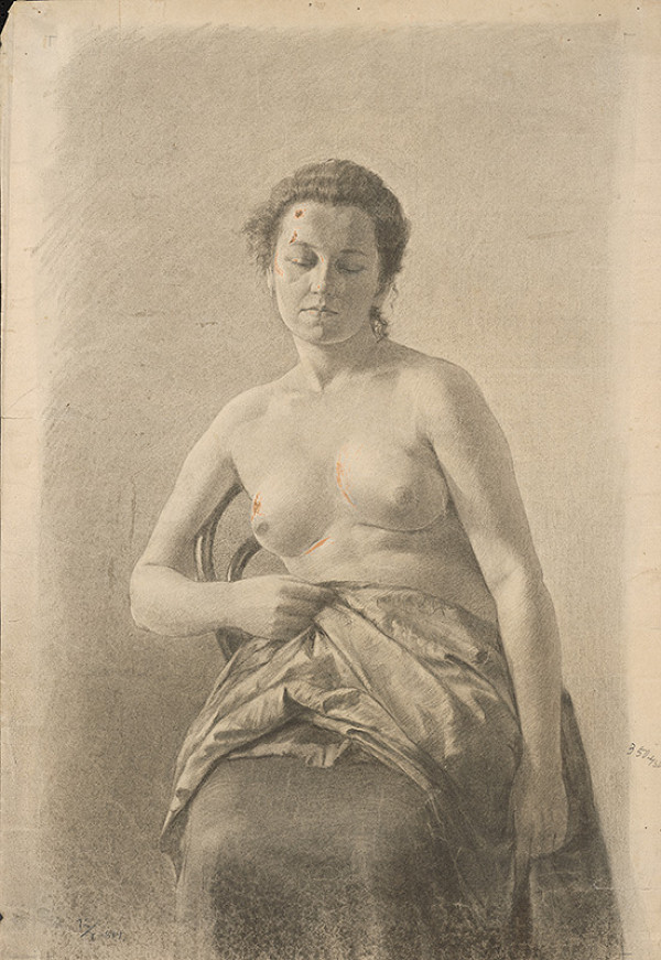 Karol Miloslav Lehotský – Polovičný akt ženy 