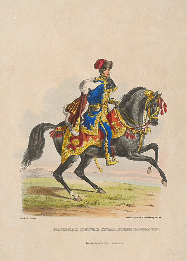 Eduard Sieger – Kostým uhorského magnáta 