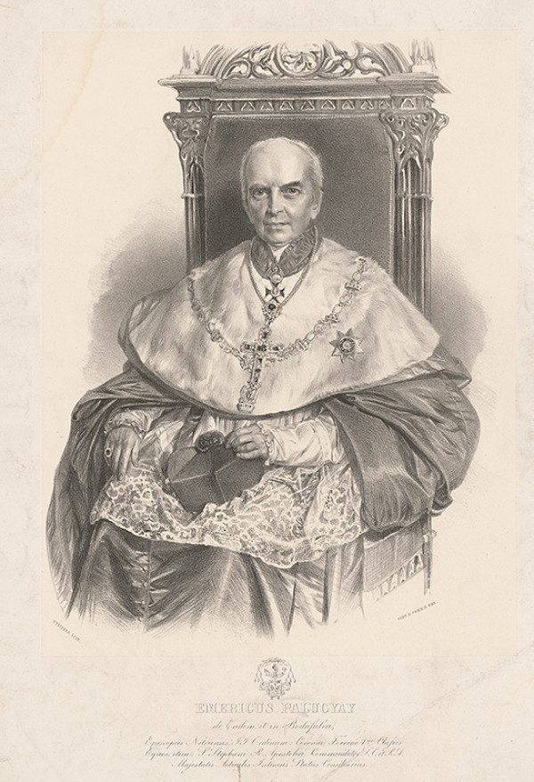 August Strixner – Portrét biskupa E.Palugyaya 