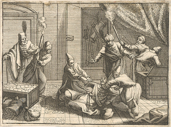 Stredoeurópsky grafik z 18. storočia – Prepadnutie 