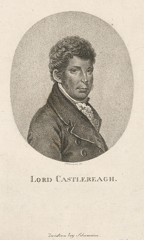 Gottlieb Wilhelm Hüllmann – Portrét lorda Castlereagh 