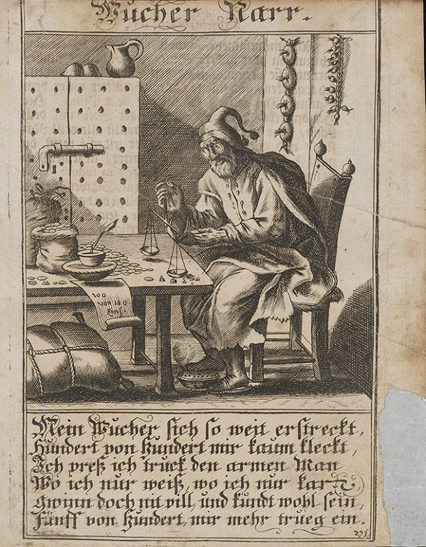 Nemecký grafik z 1. polovice 18. storočia – Blázon-úžerník 