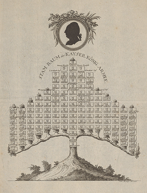 Jan Jiří Balzer – Kmeňový strom cisárskej kráľovskej armády 