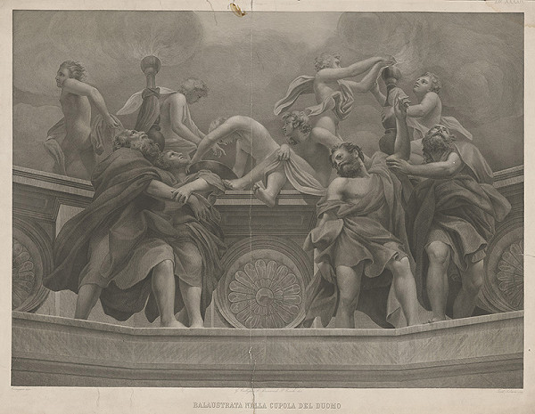 Ferdinando Silvani, Antonio Allegri Correggio – Balustráda kupoly v Dóme 