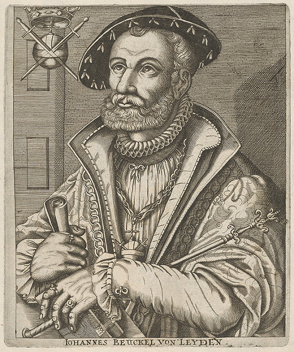 Stredoeurópsky grafik z 2. polovice 16. storočia – Podobizeň Jána Beuckela z Leydenu 