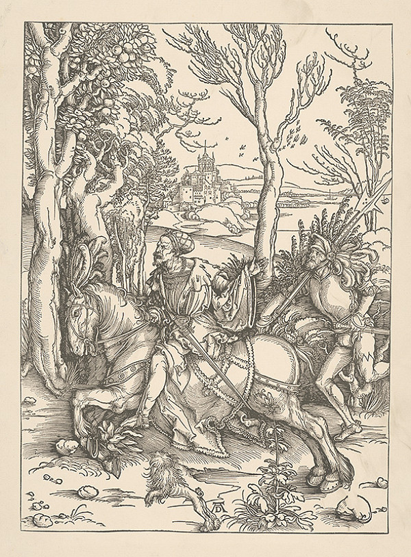 Albrecht Dürer – Rytier a sluha 