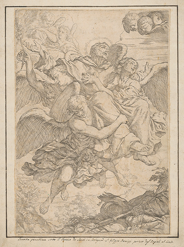 Domenico Maria Viani – Anjeli nesú do neba sv. Filipa Benizziho 