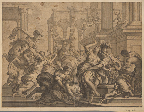 Stredoeurópsky grafik z 18. storočia – Lúpež Sabiniek 