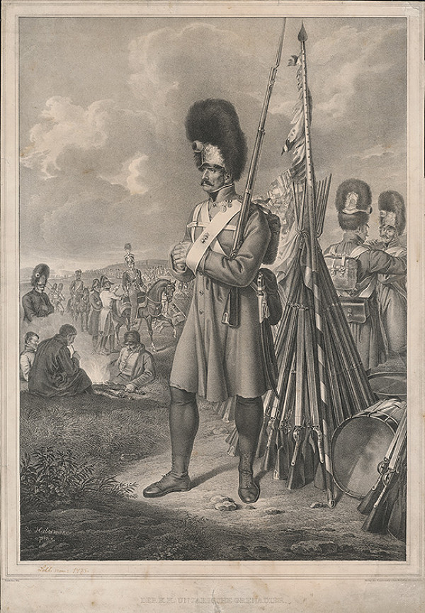 Joseph Kriehuber, Franz Edler von Habermann – Maďarský granátnik