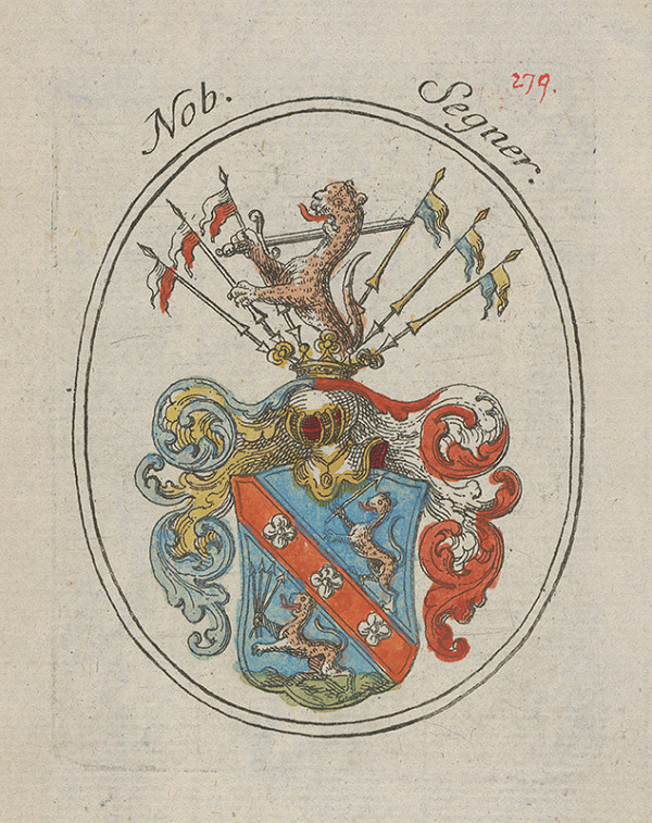 Stredoeurópsky grafik z 18. storočia – Erb Ondreja Segnera - richtára Bratislavy v 17. storočí 