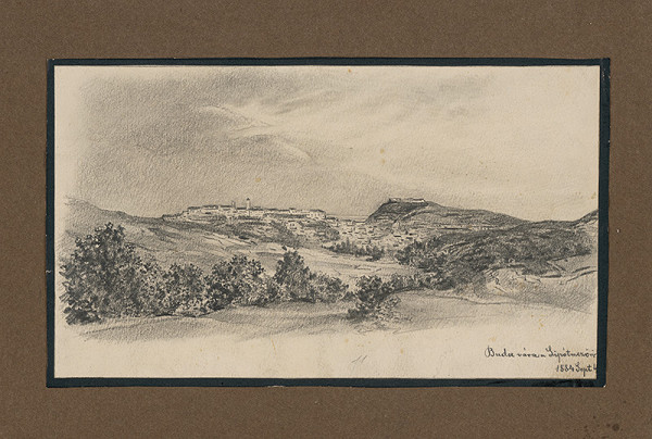 Gejza Bošácky – Pohľad na Budínsky hrad 