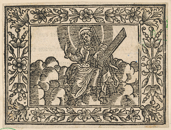 Stredoeurópsky grafik z 18. storočia – Vstúpenie Krista na nebesá 