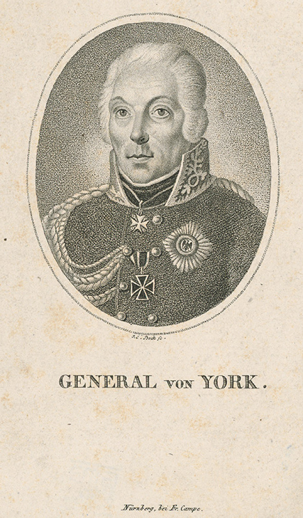 Johann Carl Bock – Generál York z Wartenburgu 