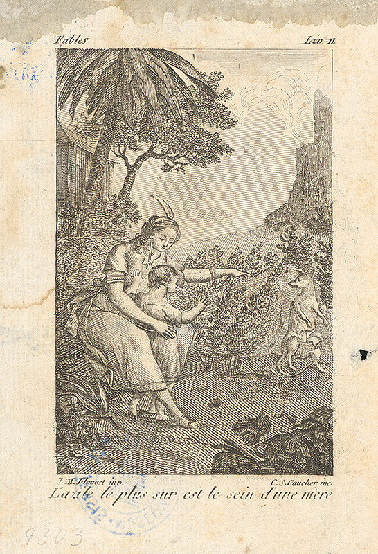 Charles Stephan Gaucher, Joseph Marie Flouest – Scéna z Lafontainovej rozprávky 