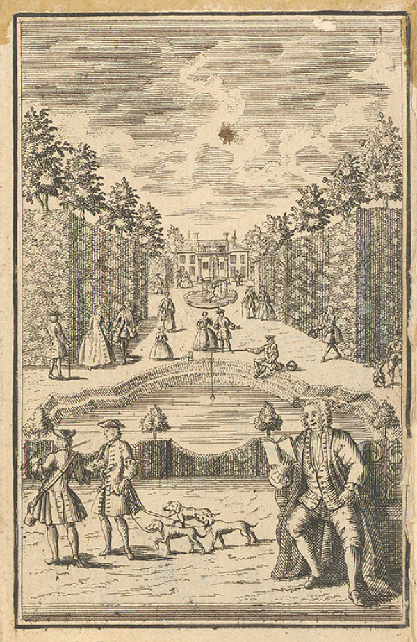 Francúzsky grafik z 18. storočia – Park 