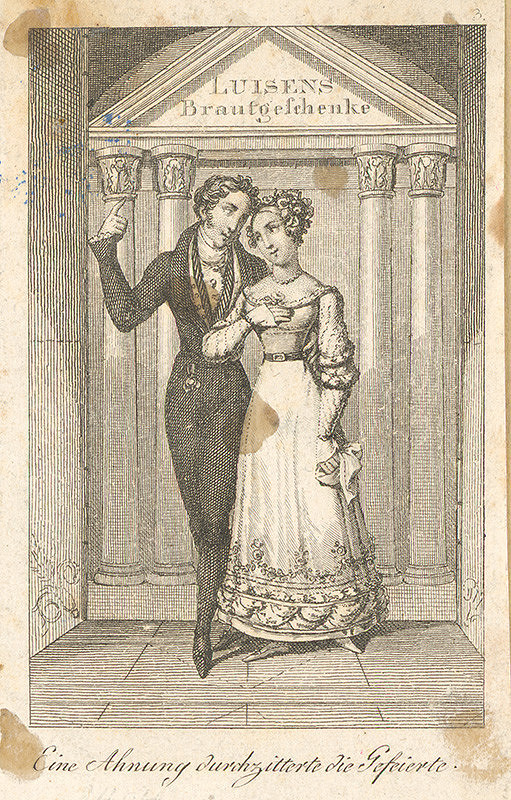 Nemecký grafik z 19. storočia – Svadobné dary Lujzine 
