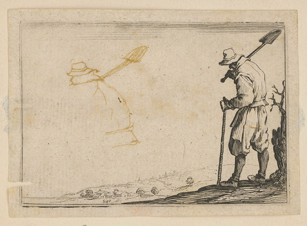 Jacques Callot – Robotník s lopatou 