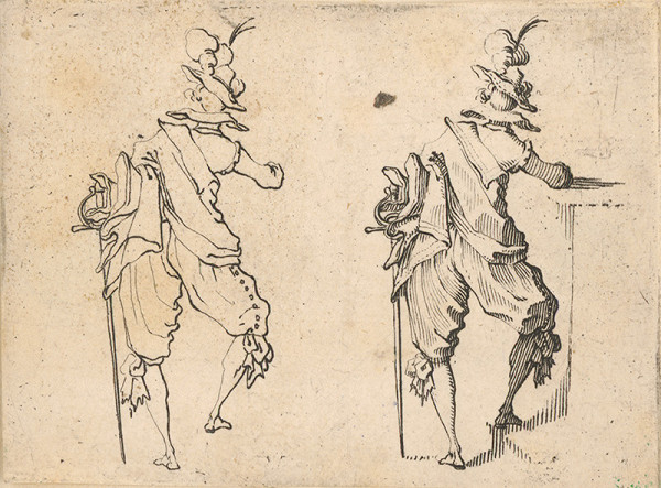 Jacques Callot – Kostýmový návrh III. (Rytier) 