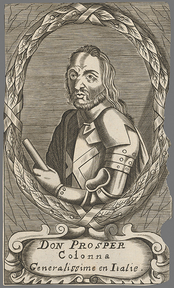 Stredoeurópsky grafik z 18. storočia – Don prosper Colonna, generalissimus v Itálii 