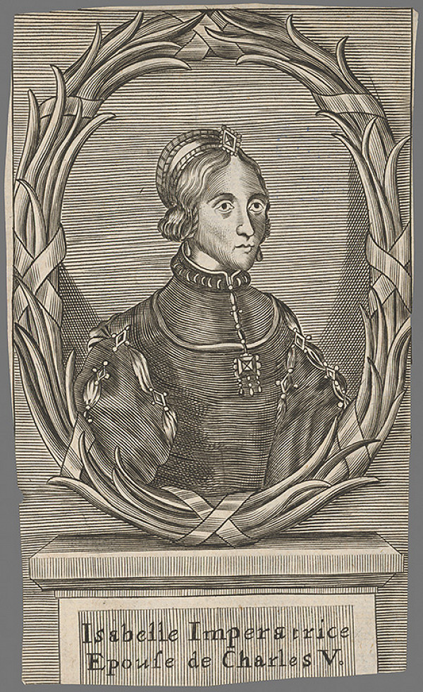 Stredoeurópsky grafik z 18. storočia – Portrét Isabelly von Portugal 