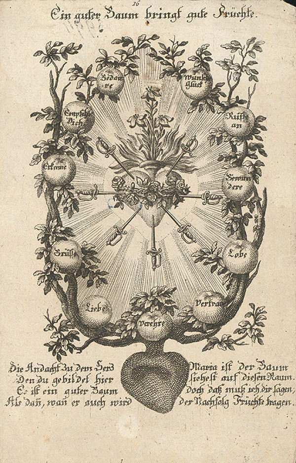 Nemecký grafik z 18. storočia – Pamätný list 