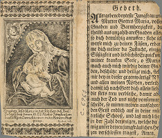 Karl Birkhart – Svätý obrázok s vyobrazením milosrdného obrazu Panny Márie z kostola sv. Josefa v Prahe 