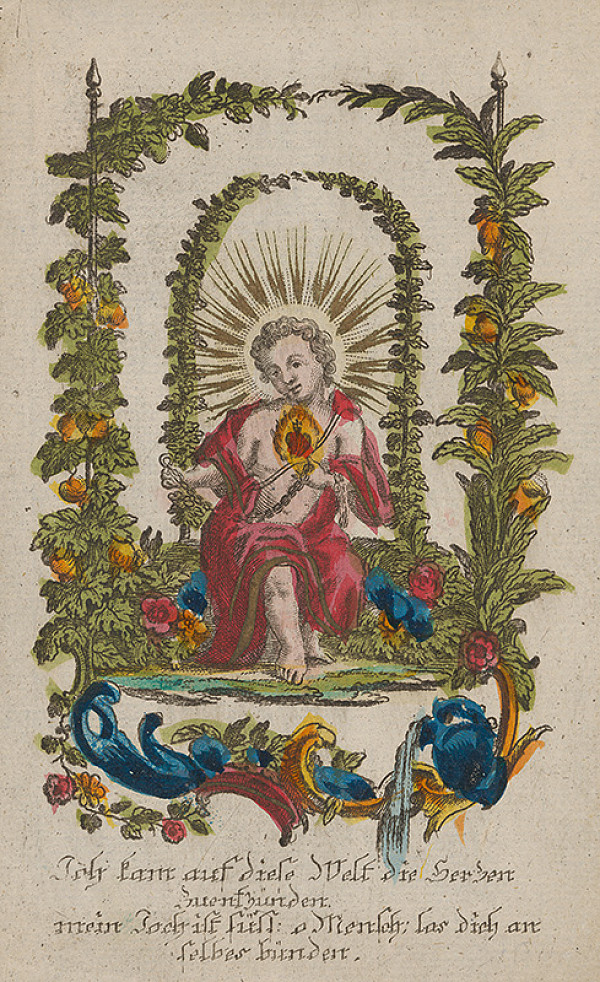 Nemecký grafik z 18. storočia – Mladý Ježiš 