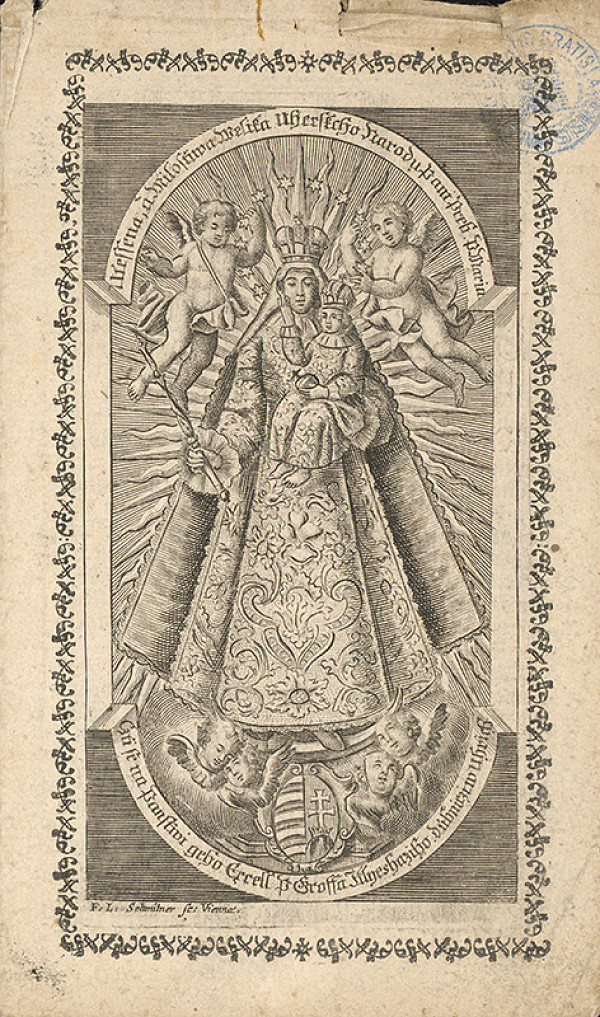 Franz Leopold Schmitner – Milosrdná socha Dubnickej Panny Márie v Dubnici n. V. (Panna Mária Dubnická) 