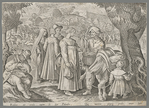 Philip Galle, Jan van der Straet, Neznámy rytec – Predaj prepelíc (31) 