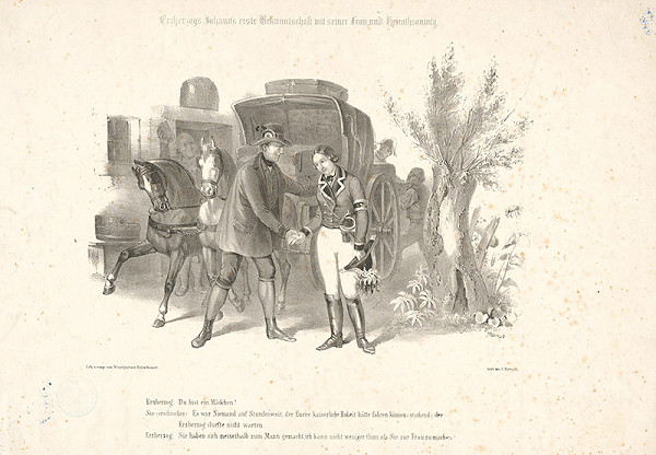 Eduard Weixlgärtner – Prvé stretnutie arcivojvodu Jána so svojou ženou 