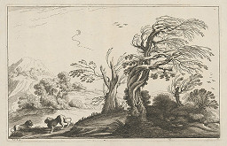 Guercino – Krajina s levmi 