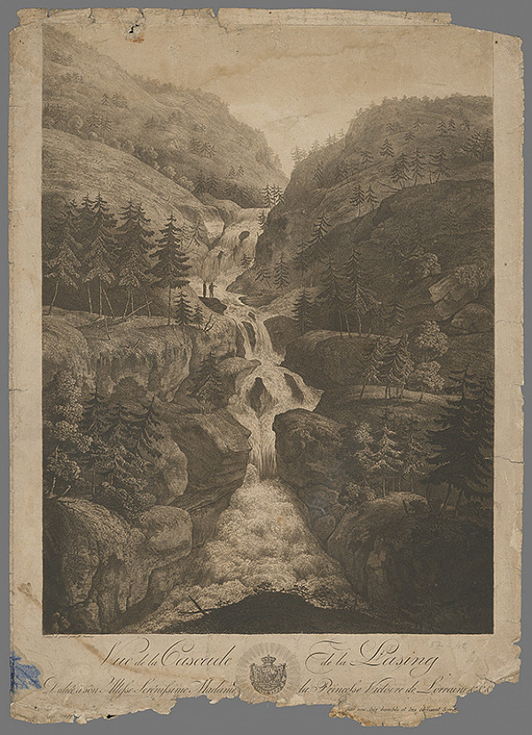 Stredoeurópsky grafik z 18. storočia – Vodopády 