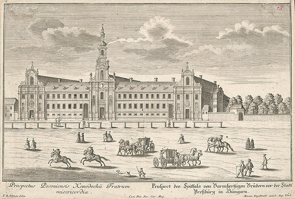 Friedrich Bernhard Werner, Martin Engelbrecht – Nemocnica a kostol Milosrdných bratov v Bratislave 