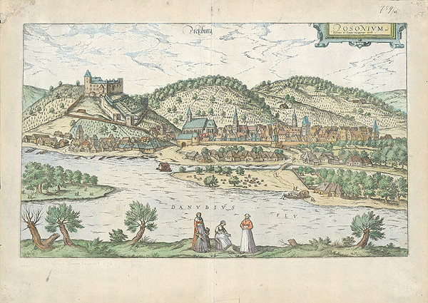 Franz Hogenberg, Stredoeurópsky autor – Pohľad na Bratislavu z juhu