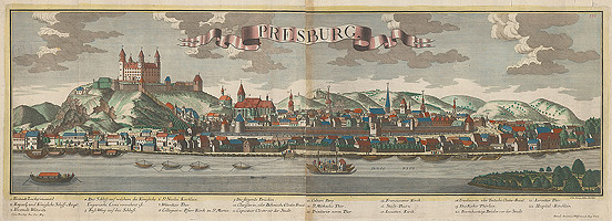 Georg Balthasar Probst, Friedrich Bernhard Werner – Bratislava z juhu 