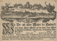 Sebastian Zeller, Samuel Mikovíny – Cechový list ihlárov 