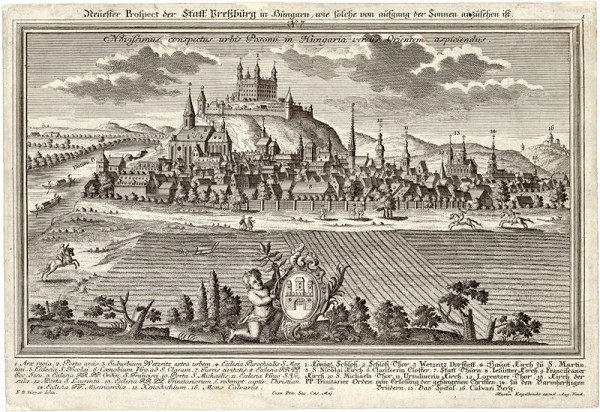 Friedrich Bernhard Werner, Martin Engelbrecht – Pohľad na Bratislavu z východu 