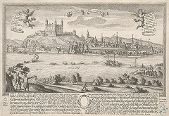 Friedrich Bernhard Werner, Johann Christian Leopold – Pohľad na Bratislavu z juhu 