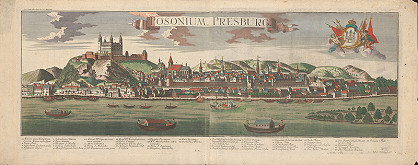 Georg Balthasar Probst, Friedrich Bernhard Werner – Pohľad na Bratislavu z juhu 