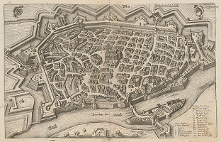 Kaspar Merian – Pohľad na mesto Ulm 