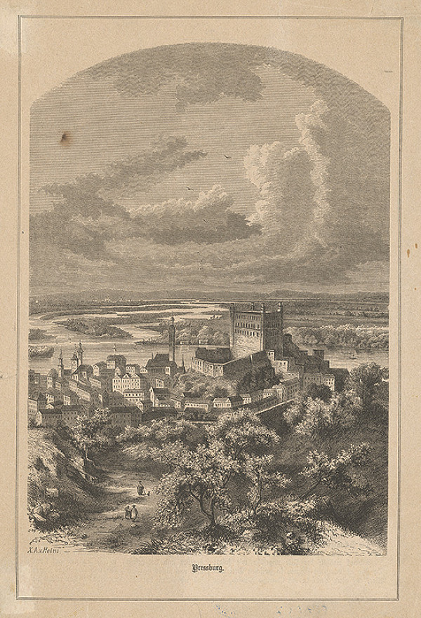 X.A. von Helm – Pohľad na Bratislavu 