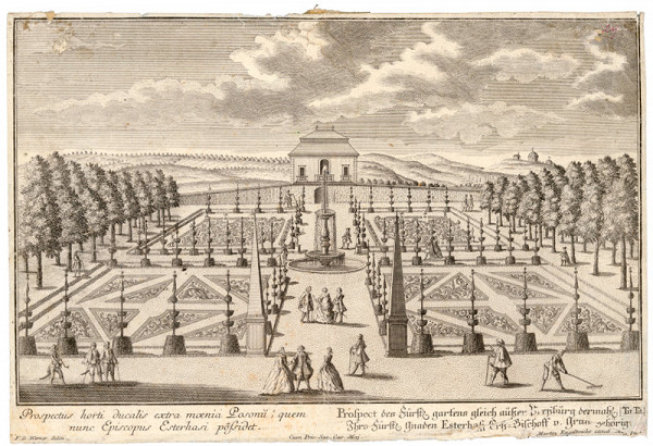 Friedrich Bernhard Werner, Martin Engelbrecht – Záhrada a letné sídlo arcibiskupa Esterházyho  