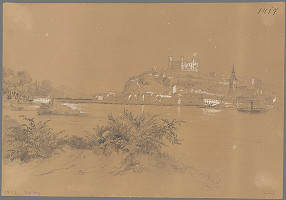 Hermann Goebel – Bratislava v 19. stor.- pohľad z juhu 