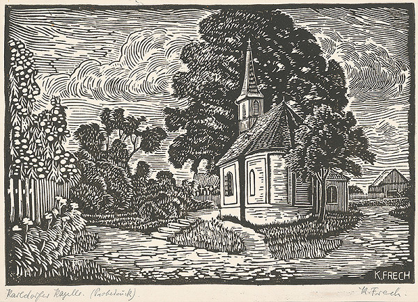 Karol Frech – Kaplnka v Karlovej Vsi pri Bratislave 