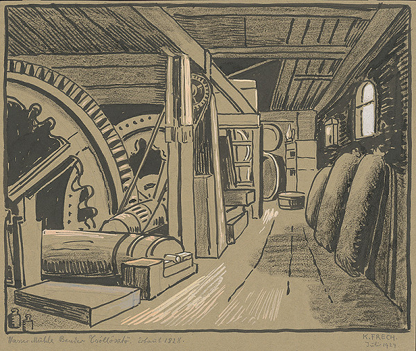 Karol Frech – Vodný mlyn v Csöllösztö 