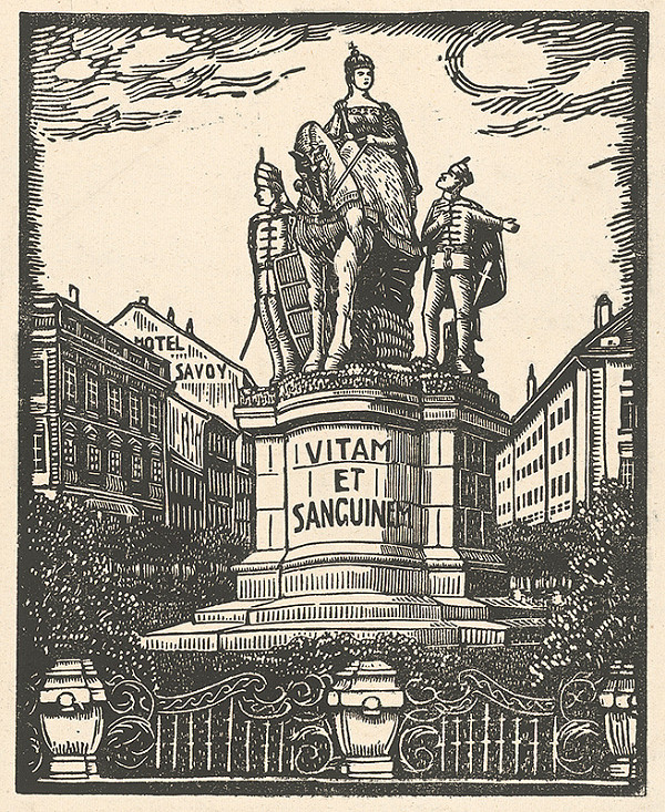 Karol Frech – Pomník Márie Terézie v Bratislave 