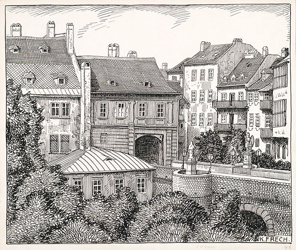 Karol Frech – Most nad Michalskou priekopou v Bratislave 