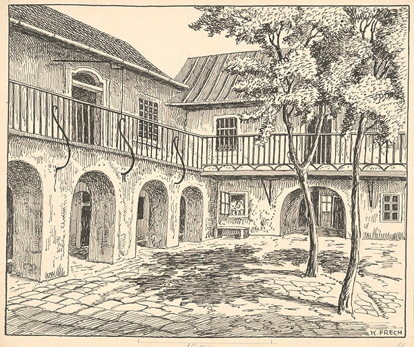 Karol Frech – Dvor na Zukermandli v Bratislave 