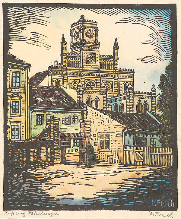 Karol Frech – Synagóga na Zámockej ulici v Bratislave 