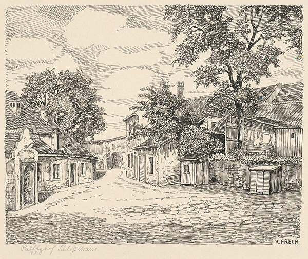 Karol Frech – Pálffyho dvor na Zámockej ulici v Bratislave 